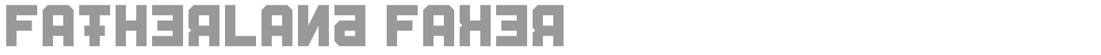Fatherland Faker font preview
